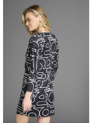 Laura Scott Shirtkleid in schwarz-weiß-gemustert