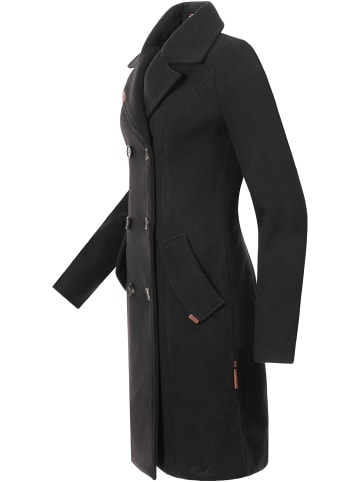 Marikoo Wollmantel Nanakoo in Schwarz