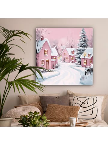 MuchoWow Leinwand Bilder Altrosa