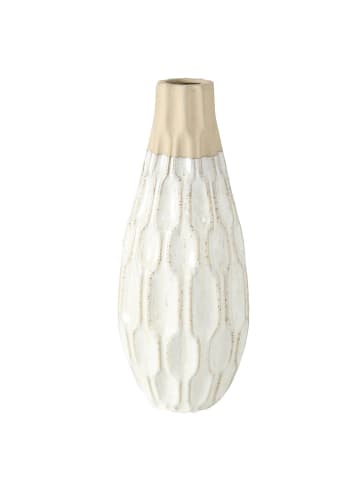 Boltze Blumenvase in weiß