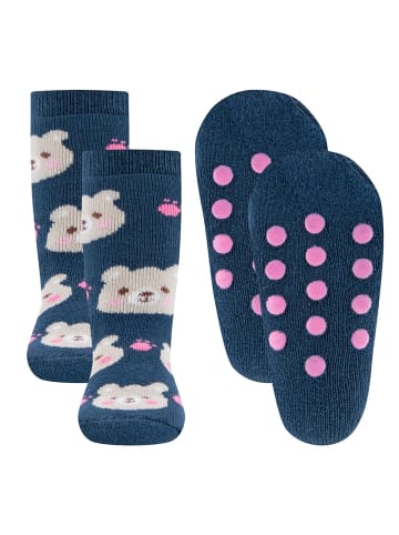 ewers 2er-Set Stoppersocken ABS 2er Pack Bär in blau