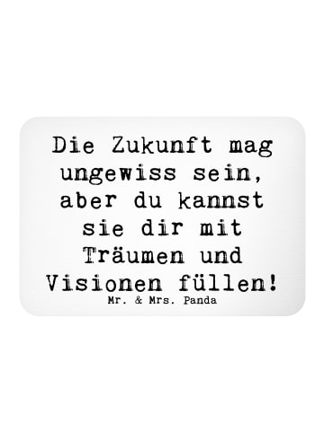 Mr. & Mrs. Panda Büromagnet Spruch Zukunftsplanung Ungewissheit ... in Weiß