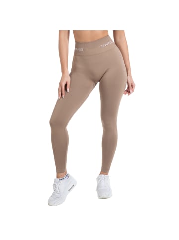 SMILODOX Leggings Scrunch Azura in Hellbraun