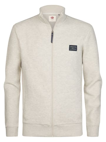 Petrol Industries Sweatshirt mit Zip-Kragen steelcrest in Weiß