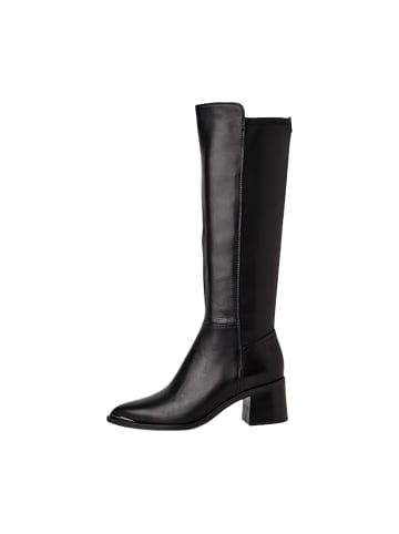 Tamaris Lederstiefel mit Absatz Schwarz