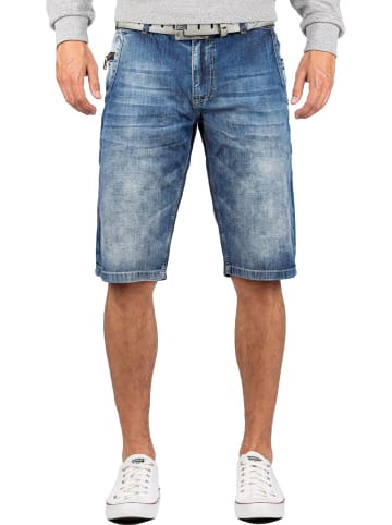 Cipo & Baxx Herren Regular Fit Shorts Stonewashed in Blue