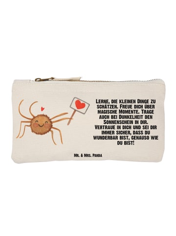 Mr. & Mrs. Panda Schminktasche Spinne Agathe Motivation mit Spruch in Weiß