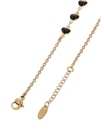 myMo ROCKS Women Chain Bracelet in Gold Black