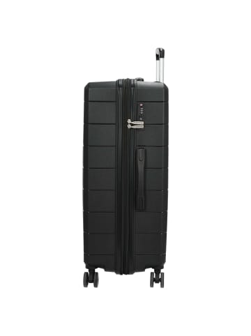 D&N Travel Line 2900 - 4-Rollen-Trolley L 75 cm erw. (mint) in schwarz