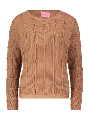 Betty Barclay Grobstrick-Pullover mit Strickdetails in Beige