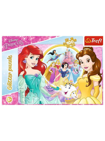 Trefl Disney Arielle die Meerjungfrau Glitterpuzzle, Bella und Arielle (Kinderpuzzle)