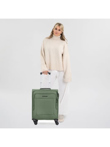 Franky Melbourne 3.0 4-Rollen Kabinentrolley 55 cm in olive