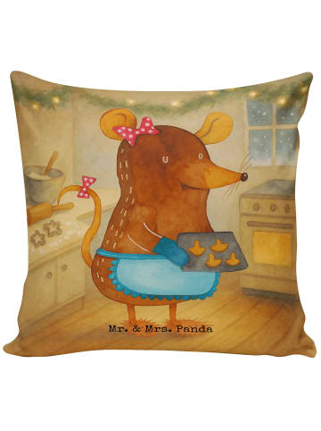 Mr. & Mrs. Panda kuschelkissen 40x40 Maus Kekse Design ohne Spruch in Weiß