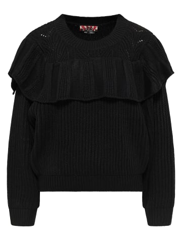 myMo ROCKS Damen Strickpullover in Schwarz