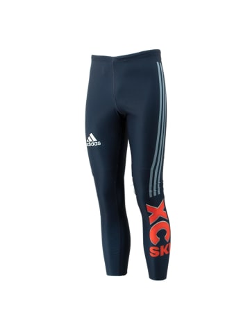 adidas Hose X-Country XC Ski Race Langlauf Tight in Blau