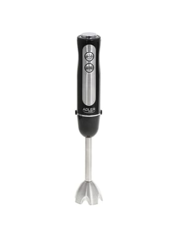 Adler Europe Stabmixer mit Edelstahlklinge 1500 W - 5 Geschwindigkeitsstufen in Schwarz