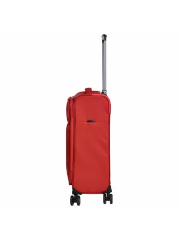 Stratic Light + -4-Rollen-Kabinentrolley 55 cm (dark red) in rot