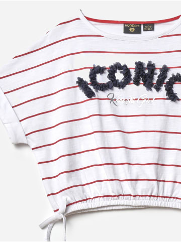 KOROSHI MÃ¤dchen t-shirt mit kurzen Ã¤rmeln in weiß
