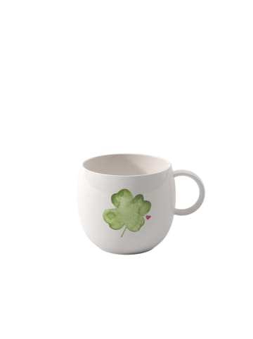 Villeroy & Boch Henkelbecher Good Luck With Love in weiß