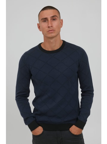 BLEND Strickpullover BHNison 20713945 ME Feinstrick Pullover mit Rundhalsausschnitt in mittelblau