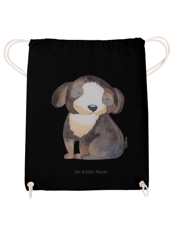 Mr. & Mrs. Panda wander rucksack Hund Entspannen ohne Spruch in Schwarz