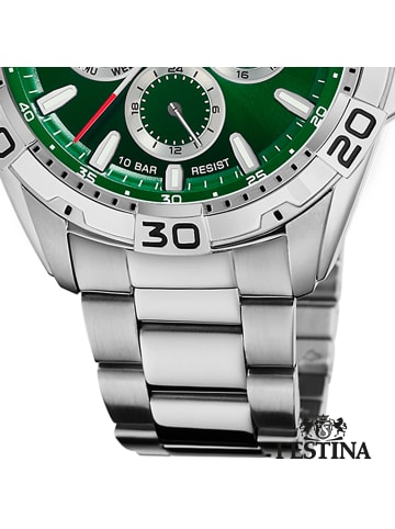 Festina Multifunktion-Armbanduhr Festina Multifunktion silber groß (ca. 45mm)
