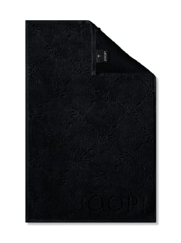 JOOP! JOOP! UNI CORNFLOWER Gästetuch 3er-Set 30x50 cm, Schwarz