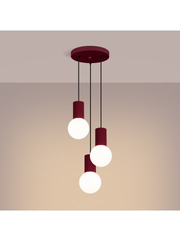 Nice Lamps Pendelleuchte ORBITAL 3 red H 125 cm