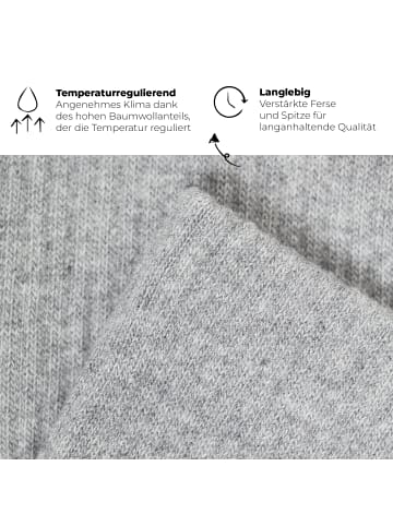 von Jungfeld Tennissocken Einfarbige Classics in Heather Grey