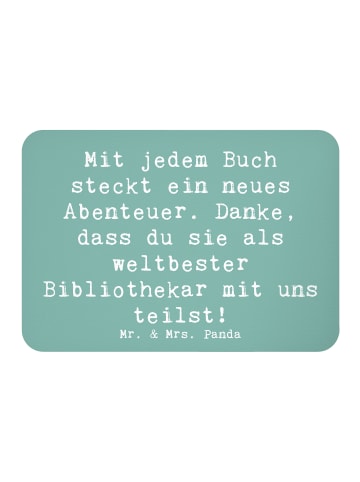 Mr. & Mrs. Panda magnet Spruch Bibliothekar Abenteuer mit Spruch in Meeresbrise
