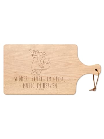 Mr. & Mrs. Panda Schneidebrett Widder Astologie mit Spruch in Transparent