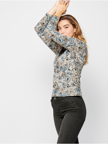 KOROSHI Langarm-T-Shirt in grau