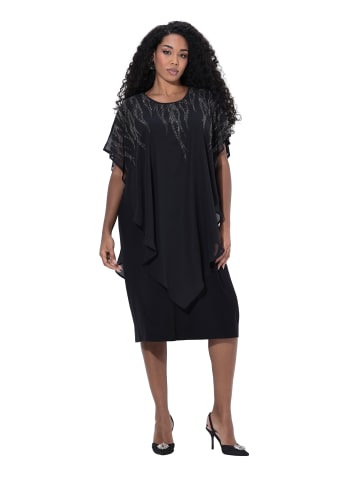 Ulla Popken Midikleid in schwarz