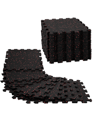 Neolymp Bodenschutzmatte "SF210" 10er-Set in Schwarz, 31,5x31,5 cm