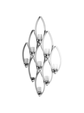 Fink Teelichthalter Maruf silberfarben - (H) 84 cm