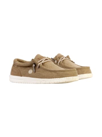 Serge Blanco Mokassin aus Leder Saint Jean Beige