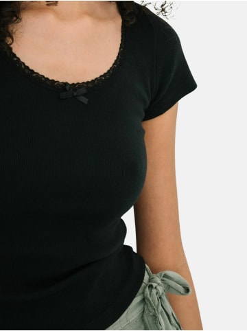 ITS MAY T-Shirt Lace in Black