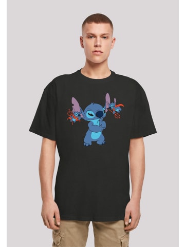 F4NT4STIC Heavy Oversize T-Shirt Disney Lilo And Stitch Little Devils in schwarz