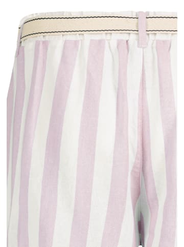 Eight2Nine Gemusterte Stoffshorts Zierschleife Bund in Rosa
