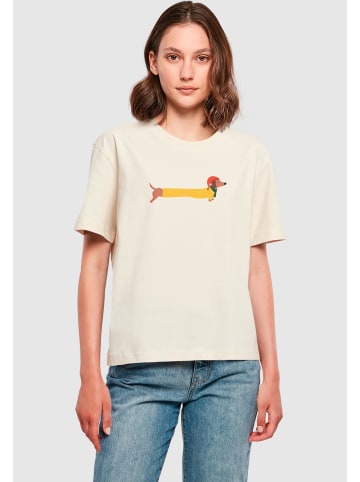 Merchcode Merchcode Ladies Christmas Dog Tee in whitesand