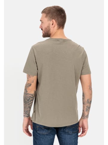 Camel Active T-Shirt mit Print aus nachhaltigem Organic Cotton in Khaki