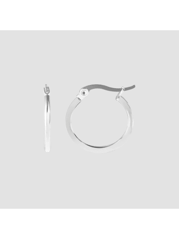 Adeliás Damen Ohrringe – Creole aus Edelstahl in silber