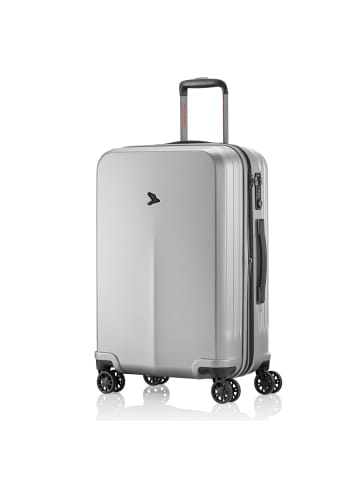 Pack Easy Genius 4 Rollen Trolley L 76 cm mit Dehnfalte silber