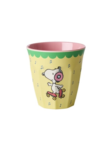Rice Melaminbecher Becher Snoopy Medium in gelb