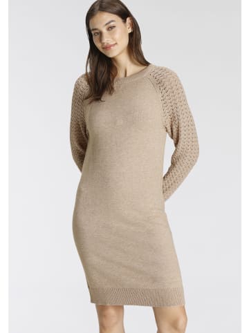 Tamaris Strickkleid in sand mélange