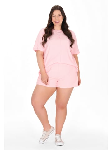 Usha Plus Size Shorts in pink