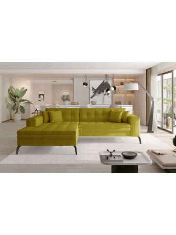 MF Design Sokka Recamiere Links in Senfgelb -  (L) 292 x (B) 292 x (H) 84 cm