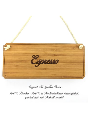 Mr. & Mrs. Panda Wegweiser Espresso mit Spruch in Keine Angabe