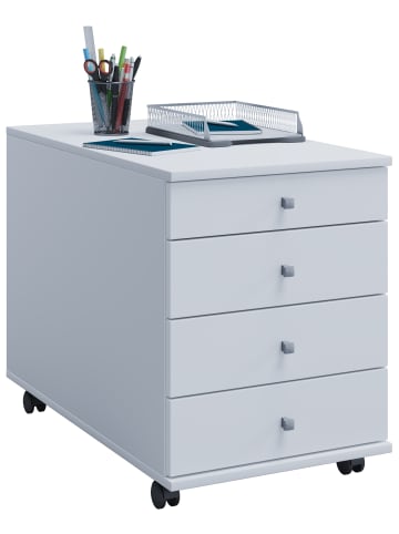 VCM  Rollcontainer Bürocontainer Schublade Lona 75 cm in Weiß
