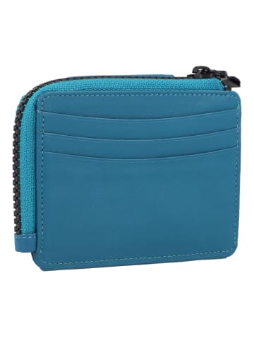 Braun Büffel Capri Kreditkartenetui RFID Schutz Leder 11 cm in ocean